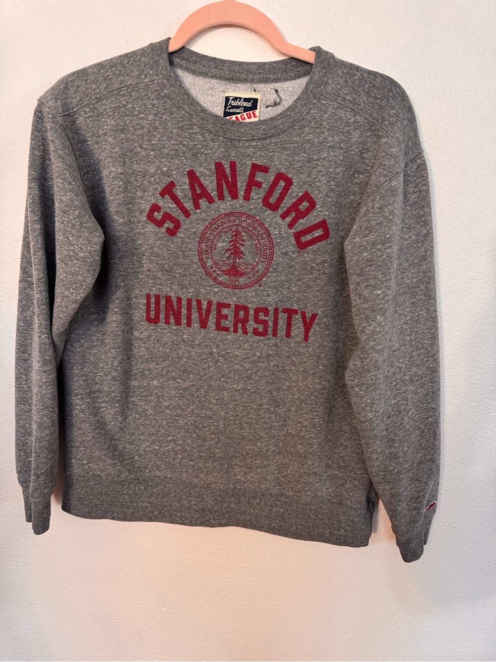 Stanford University Gray Crewneck Sweatshirt - Women's